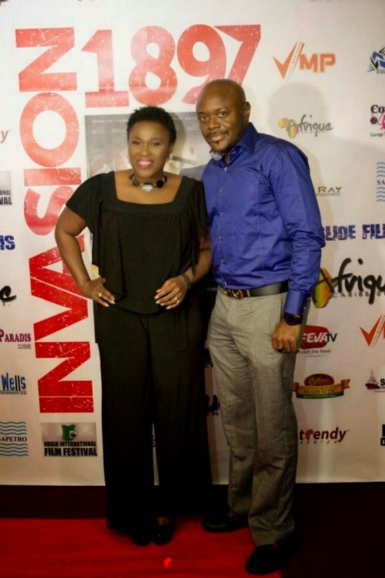 Uche Jombo attend Lancelot's movie premiere