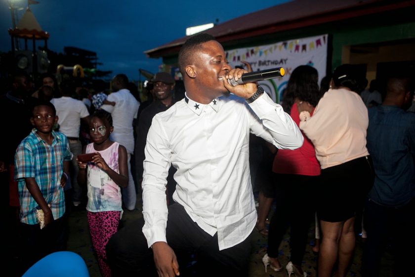 jaywon at Julius Agwus Childrens Birthday Party