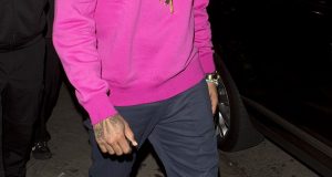 Chris Brown in pink