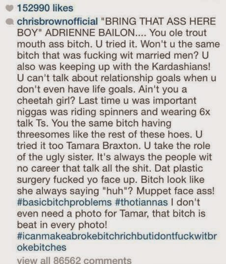 Chris Brown's response