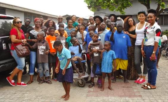 Lilian Afegbai celebrates birthday at an orphanage