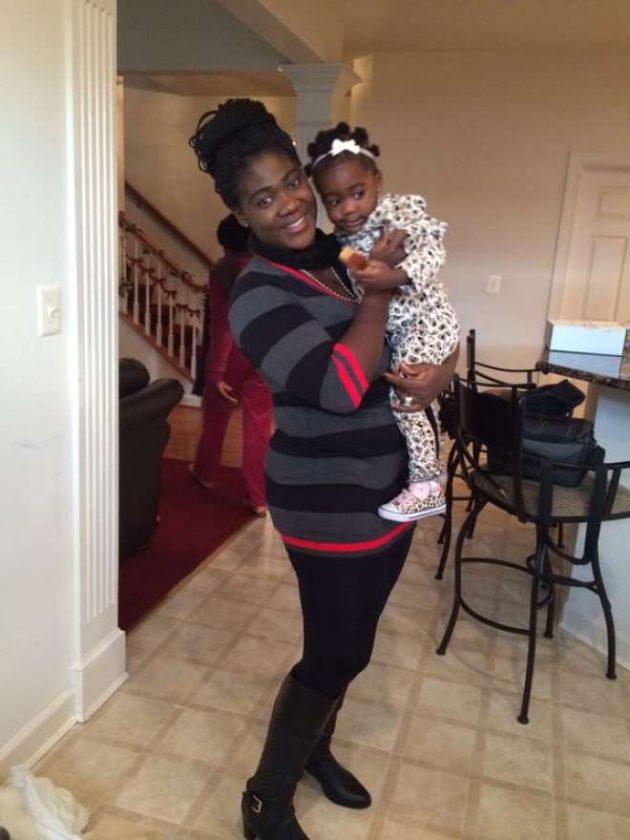 Mercy Johnson and daughter