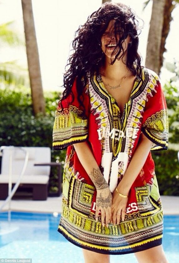 Rihanna rocks African print NaijaVibe