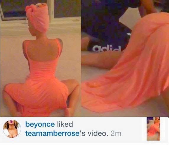 Amber Rose gushes after Beyonce likes her twerk video on Instagram
