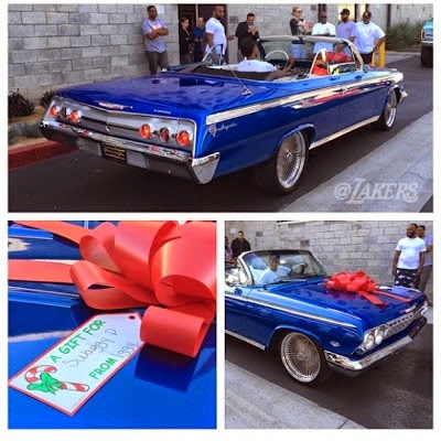 Iggy Azalea buys Nick Young a 1962 chevy impala for Christmas