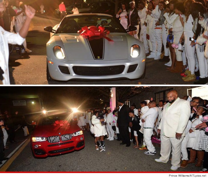 Lil Wayne's daughter gets a Ferrari and BMW on her 16th birthday