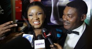 Omotola and husband