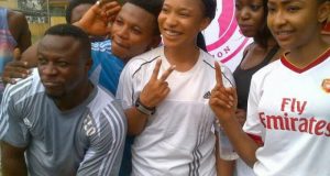 Tonto Dikeh turns footballer