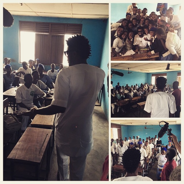 Basketmouth visits his Secondary School in Apapa