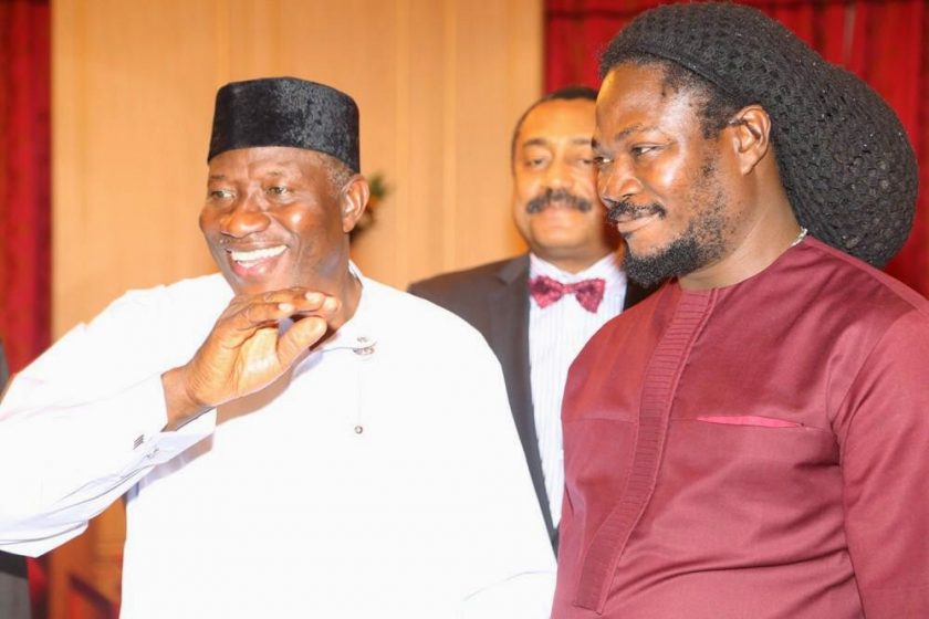 Daddy Showkey and President Jonathan