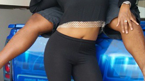 Dillish Mathews and her boo