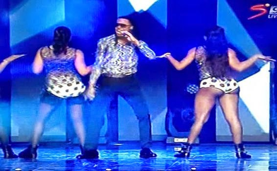 Flavour and his dancer perform at GLO Awards 2015