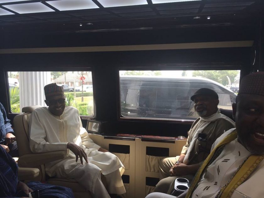 Gov Okorocha donates presidential campaign bus to Buhari