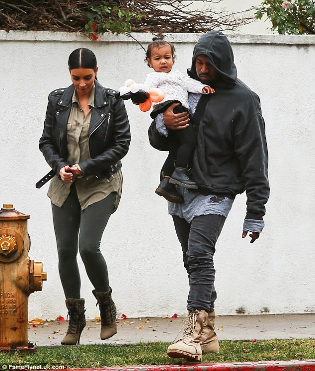Kim, Kanye & North West 2015 NaijaVibe