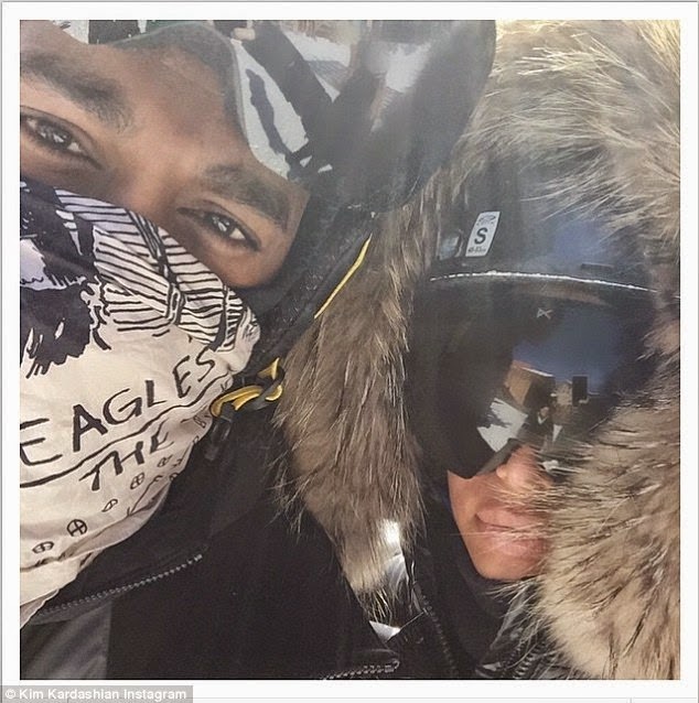 Kim Kardashian and Kanye West's romantic ski-trip