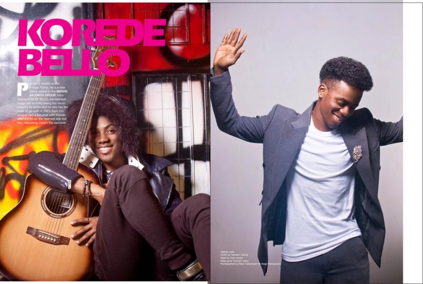 Korede Bello Covers Exquisite Magazine January 2015