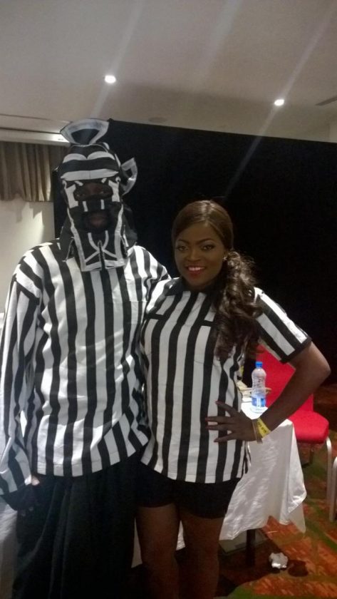 Lagbaja and Funke Akindele - The Glo CAF awards 2015