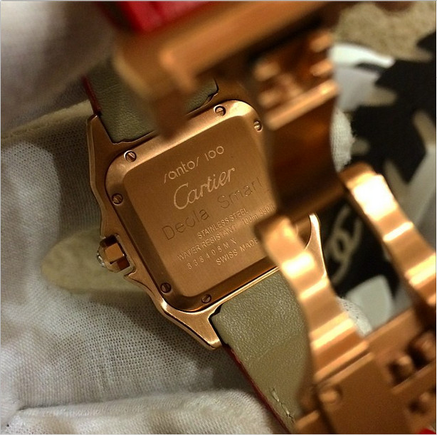 Malivelihood customized 10 carat Cartier watch