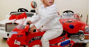 Toyin Lawani son's 1st birthday