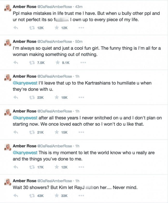 Amber Rose replies Kanye West