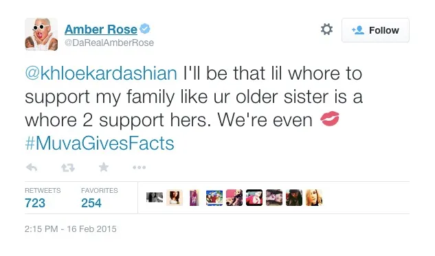 Amber Rose replies