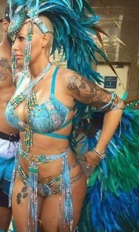 Amber Rose's sexy outfit to Trinadad and Tobago