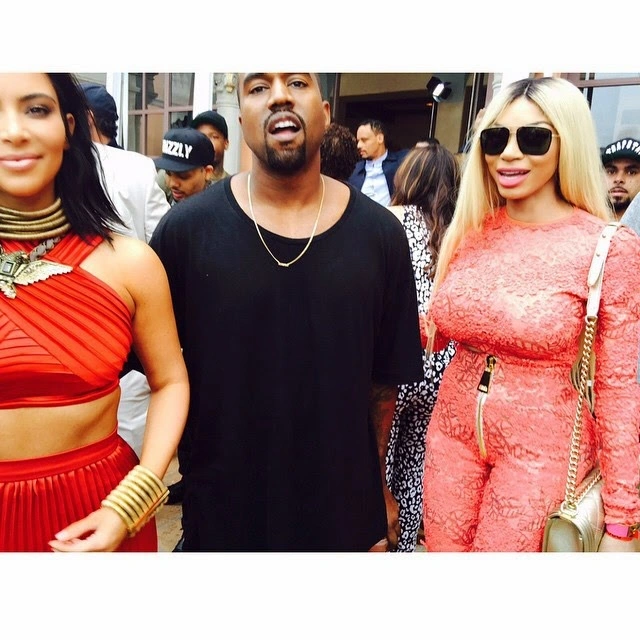 Dencia spotted with Kim & Kanye