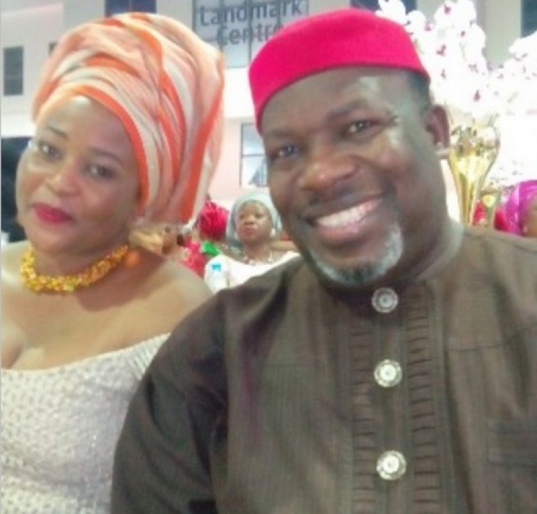 Ejike Asiegbu and wife
