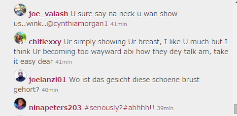 Fans Blasts Cynthia Morgan