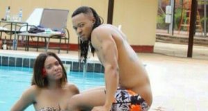 Flavour Hits the Swimming Pool With Hot Lady