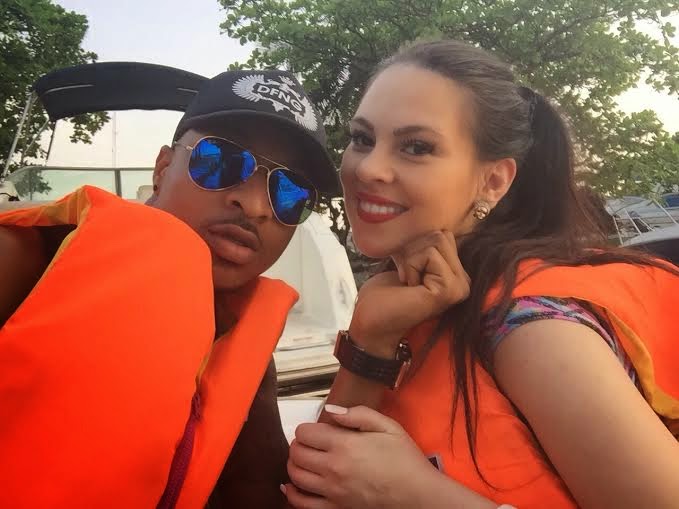 IK Ogbonna and girlfriend on boat cruise