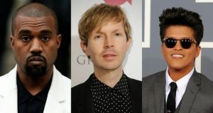 Kanye West, Beck and Bruno Mars