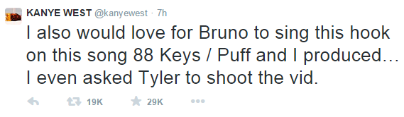 Kanye West apologizes to Bruno