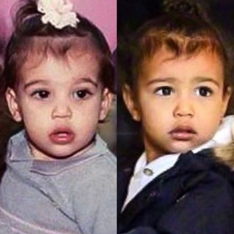 Kim and North at the same age