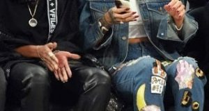 Rihanna at the NBA all star game