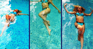 Sarah Ofili puts hot bikini bod on display
