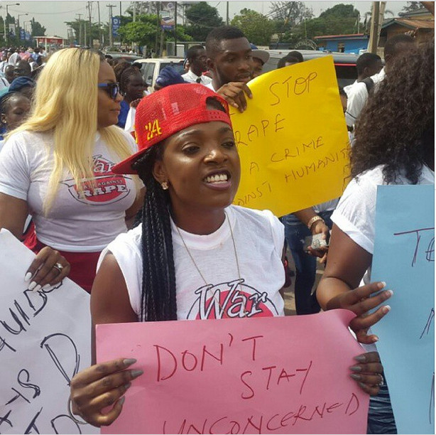 Annie Idibia walk against rape NaijaVibe