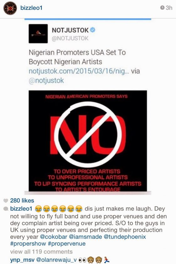 Bizzle Osikoya And Nigerian U.S Music Promoters‏