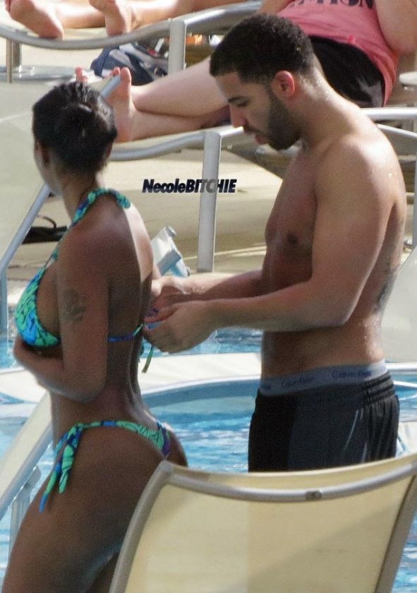 Drake vacationing in Perth with Bernice Burgos