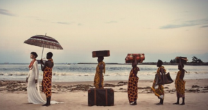 Eku Edewor stuns in cultural pics alongside Lynxxx for ThisDay Style