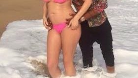 IK Ogbonna and his pregnant bikini-clad girlfriend