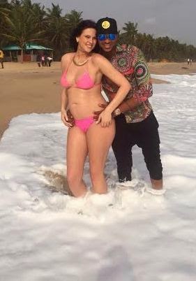 IK Ogbonna and his pregnant bikini-clad girlfriend
