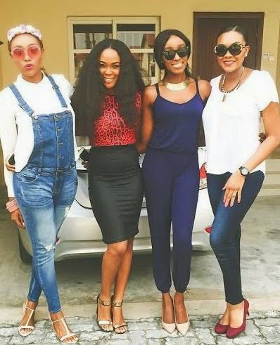 Ifeoma Michelle with her sisters