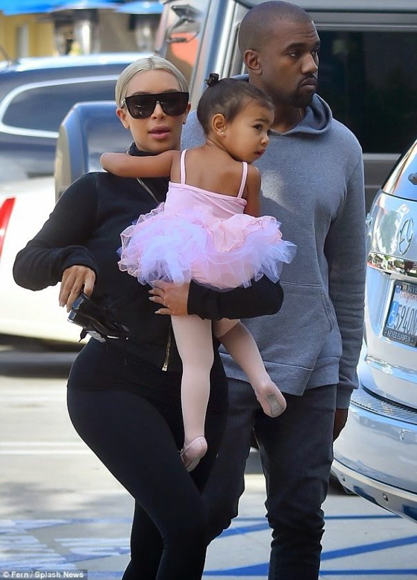 Kanye, Kim and North West