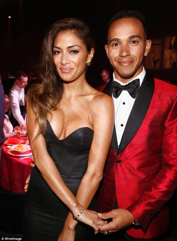 Nicole Scherzinger and Lewis Hamilton