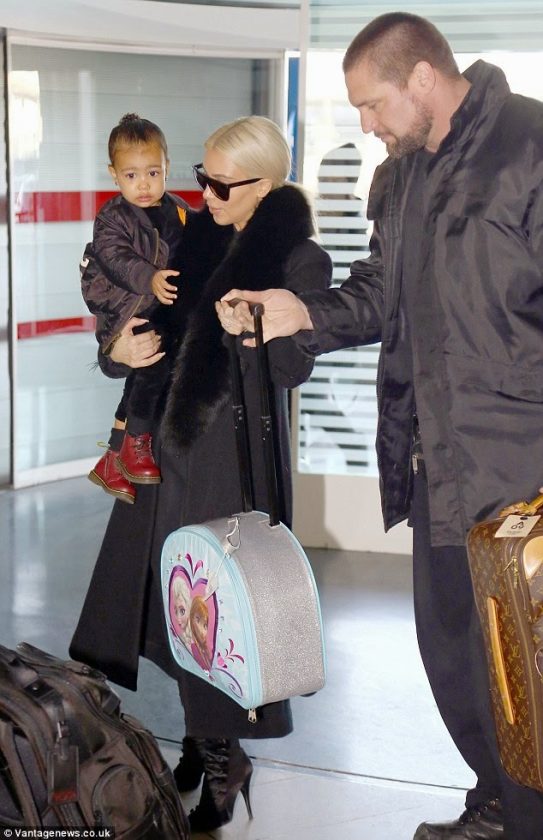 North West & Kim jet out of Paris