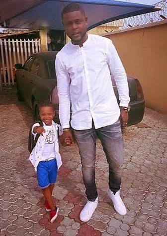 Yomi Casual and his cute son