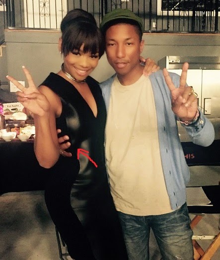 Bonang Matheba and Pharell Williams