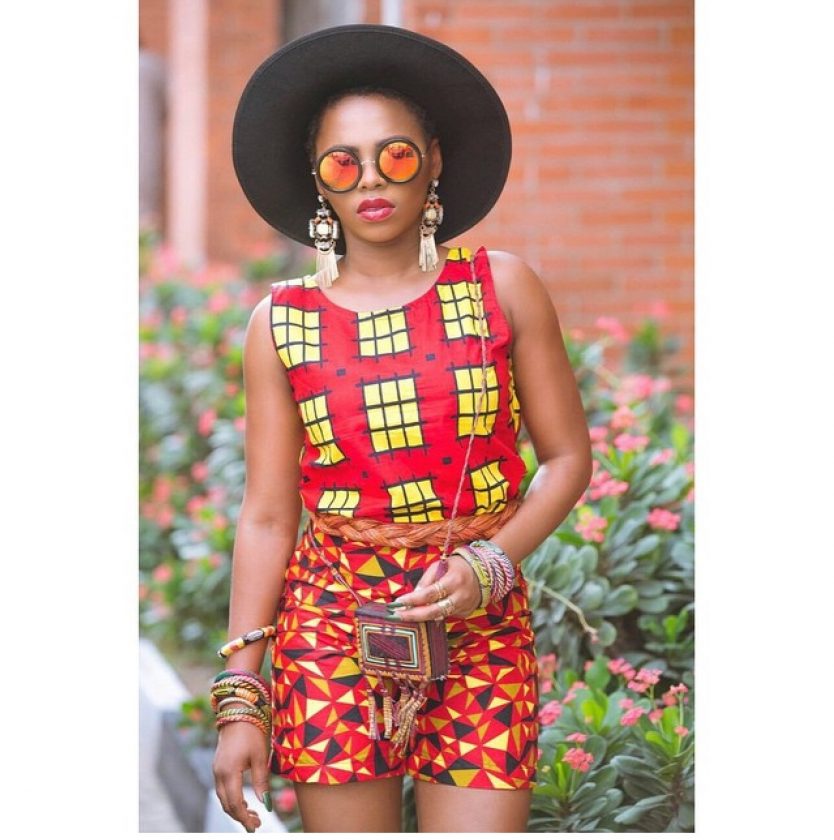 Chidinma looking chic in Ankara