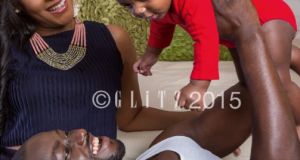 Chris Attoh, Damilola Adegbite and their son
